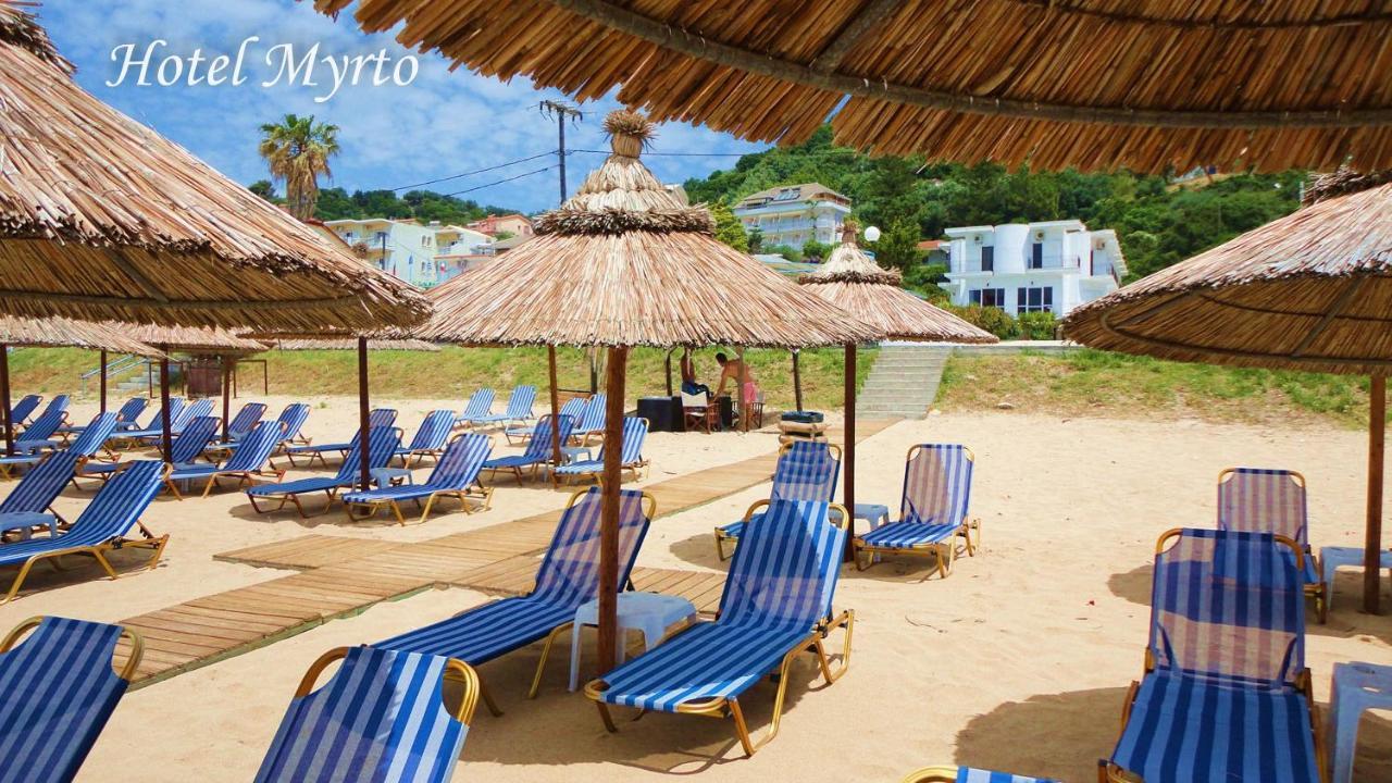 Mirto Beach Hotel & Restaurant Паралия-Враху Экстерьер фото